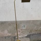 Adjustable brass vintage floor lamp
