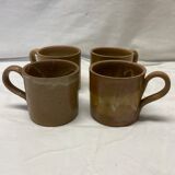 Set of 4 stoneware espresso cups