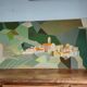 Large format handmade wall tapestry vintage