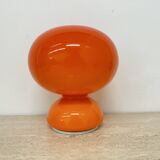 Space age orange glass table lamp , 1970s