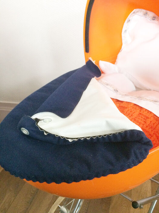 Landau Poupee Oeuf Orange Vintage Annees 70 Selency