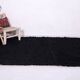 Handmade black wool Berber rug, size 150 x 250 cm