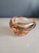 Vintage amber tinted glass ashtray