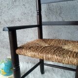 Antique armchair mulched vintage child