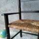 Fauteuil ancien paillé enfant vintage