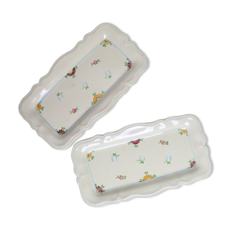 Pair of vintage Longchamp dishes