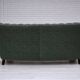 1960s, Danish 3-seater sofa, green furniture wool, oak wood.