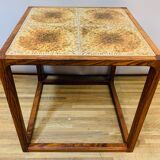 1960s aksel kjersgaard rosewood tiled coffee table