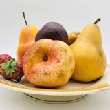 Set of 2 low compote bowls, Creil and Montereau – Carnation model.