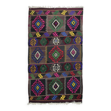 Turkish Kilim Yuruk Vintage 170x290 cm Geometric Multicoloured