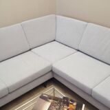 Grey corner sofa, Danish design, 1990s, production: Denmark