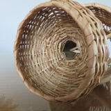 Scandinavian 70s rattan lamp
