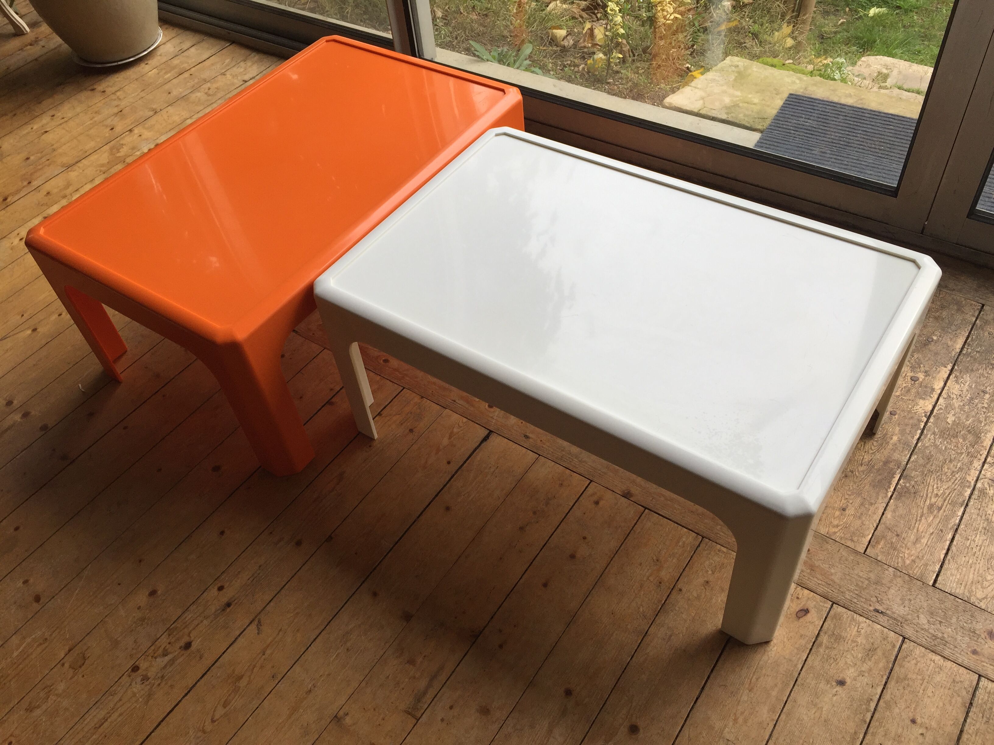 Vintage coffee table duo by Peter Ghyczy