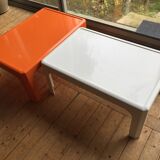 Vintage coffee table duo by Peter Ghyczy