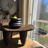 Abron "Kânâh" smoked terracotta bowl duo Ø 15-17 cm | Artisanat A