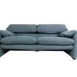 Vico Magistretti "Maralunga" 2-seater re-upholstered sofa For Cassina