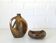 Mid Century Modern Ceramic Set: Handmade Vase & Ashtray, Yugoslavia