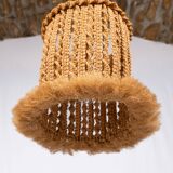 Macramé suspension, Audoux and Minet style, France, 1960s