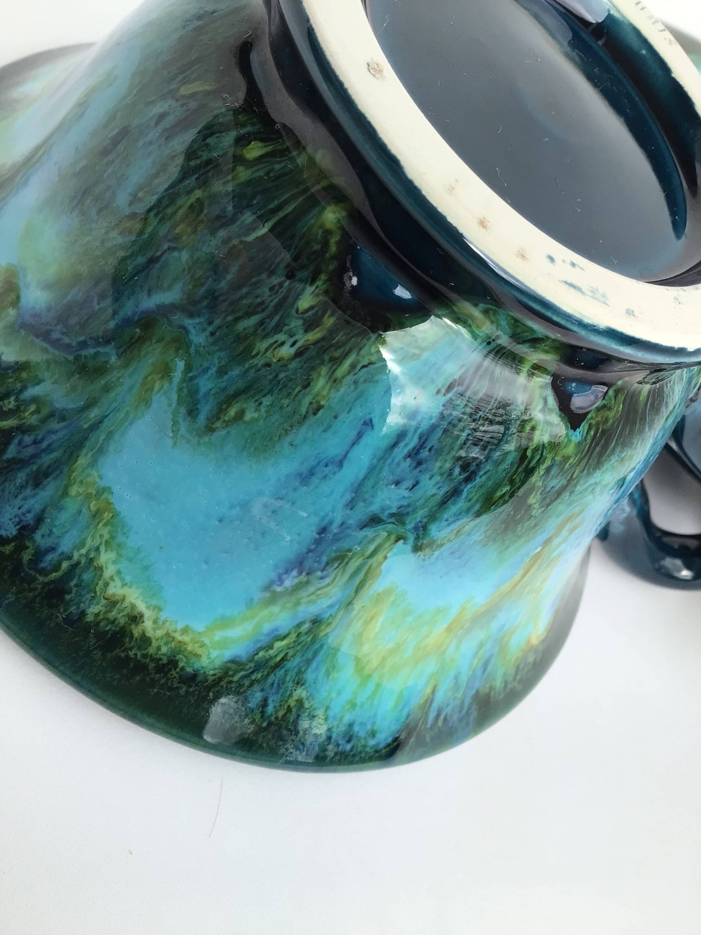 Deep blue Vallauris teacup