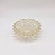 Vintage Italian Seguso "Rostrato" Small Decorative Bowl in Clear Murano Glass