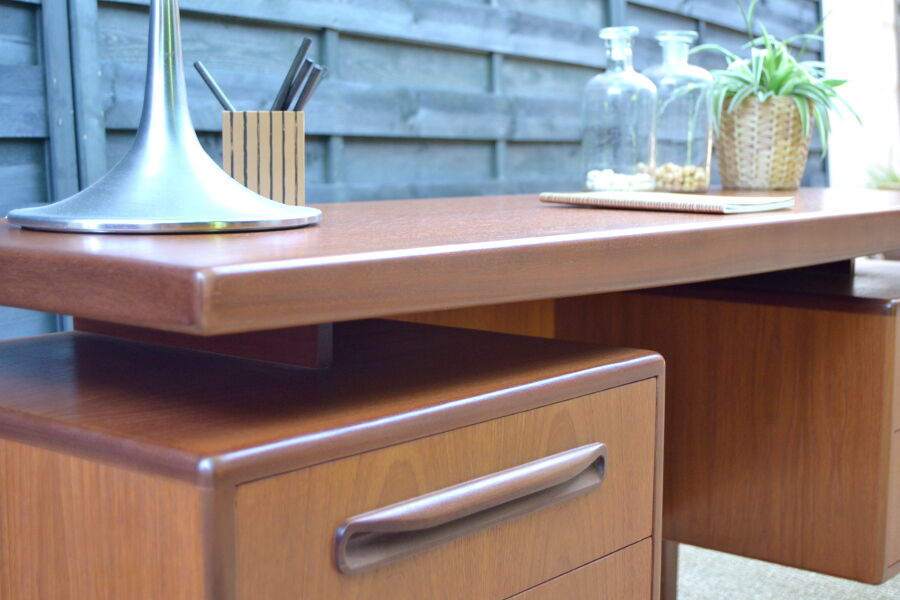 By G-Plan teak desk