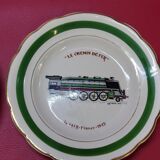 6 plates from the le chemin de fer collection gien france