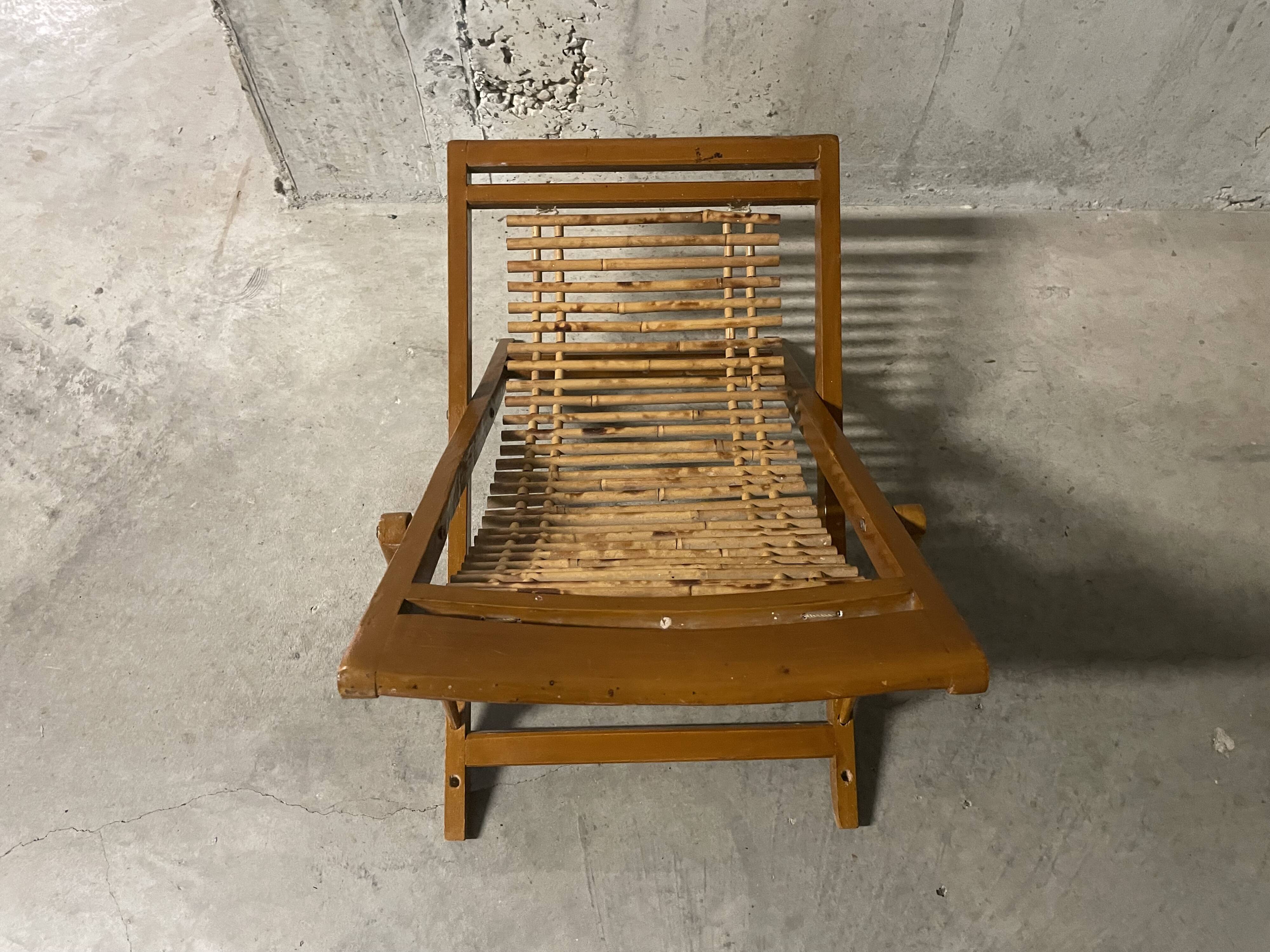 Chaise longue enfant années 50