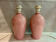 Pair of pink lamp feet