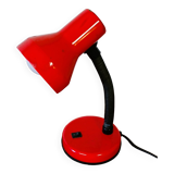 Red flexible desk lamp