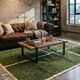 Handmade traditional Moroccan rug green 2/3 m