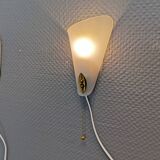 Two small Art Deco wall lights.