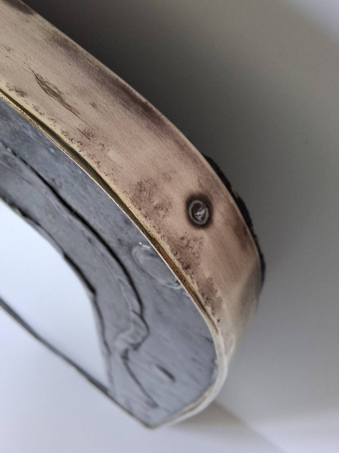 Vintage brutalist mirror