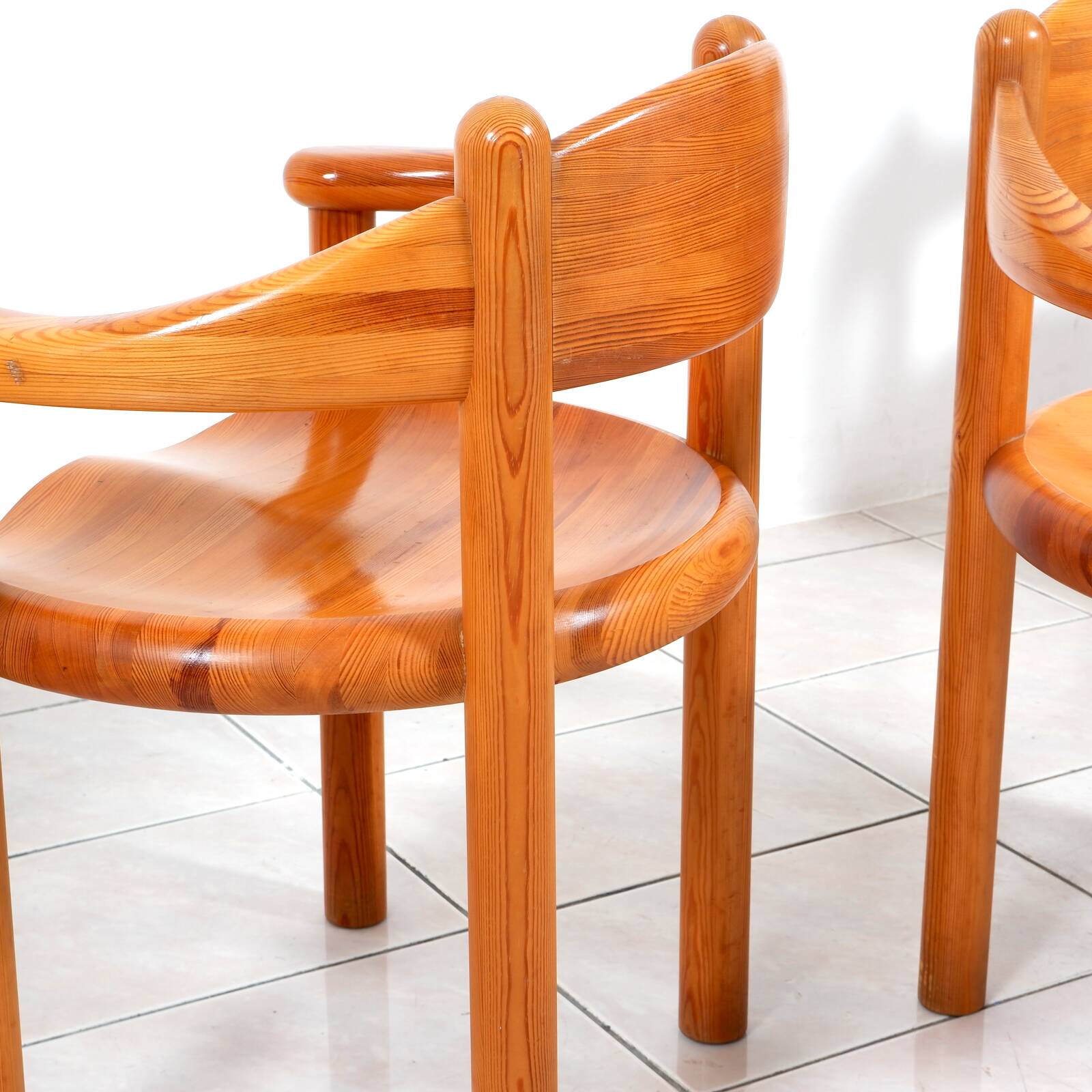 Set of 6 solid pinewood armchairs by Rainer Daumiller for Hirtshals Sawmill