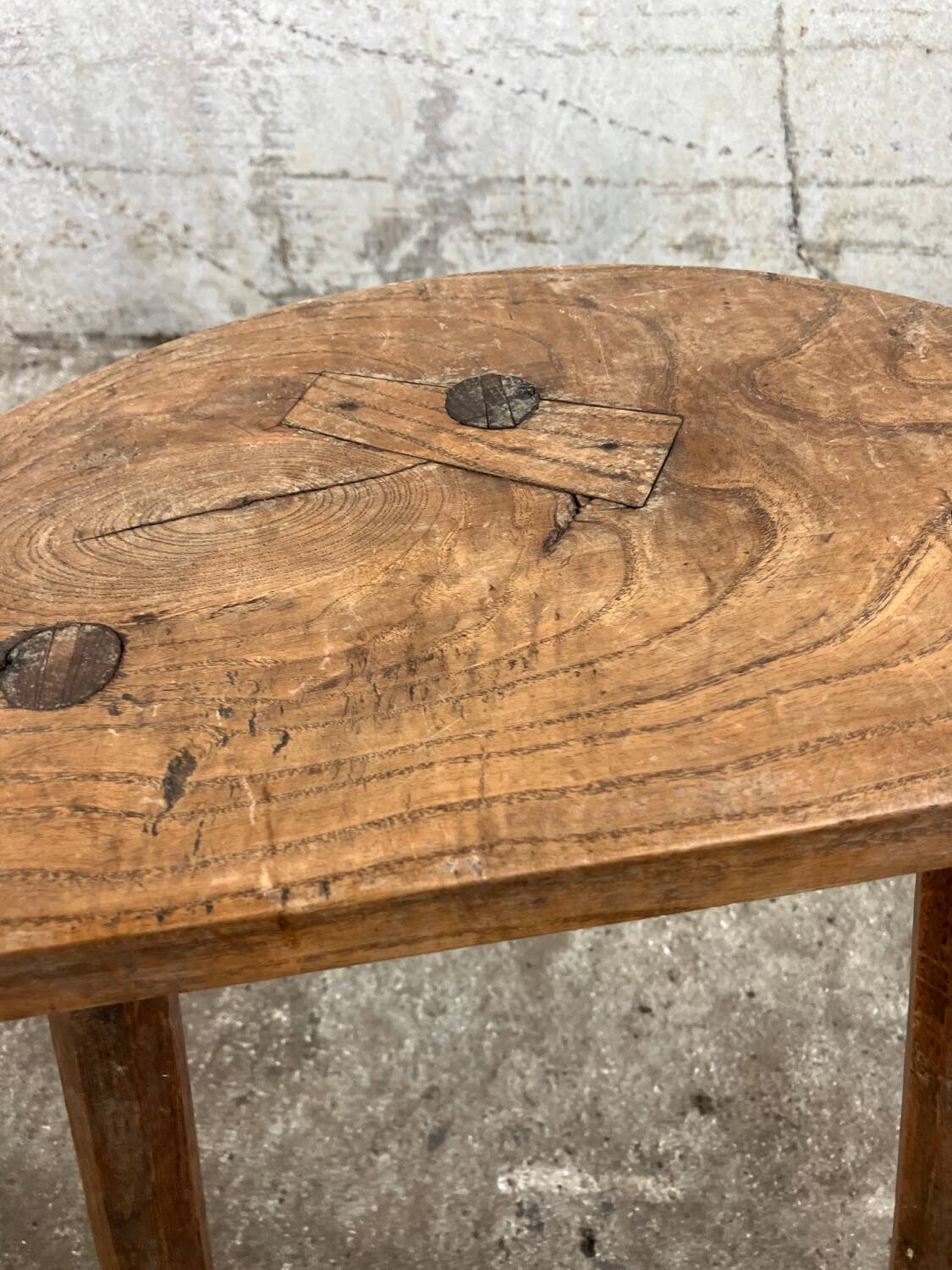 Brutalist tripod stool