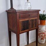 Directory style marquetry side table
