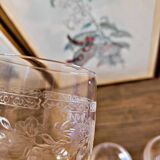 6 Verres vin rouge Cristal d'Arques Matignon, cristal gravé