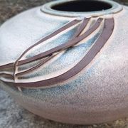 Ceramic vase by Nadia and Alain Pinel