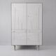 Vintage wardrobe in ash by Francisek Mezulanik, 1970.