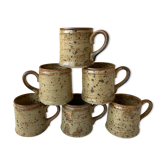 6 tasses à café vintage