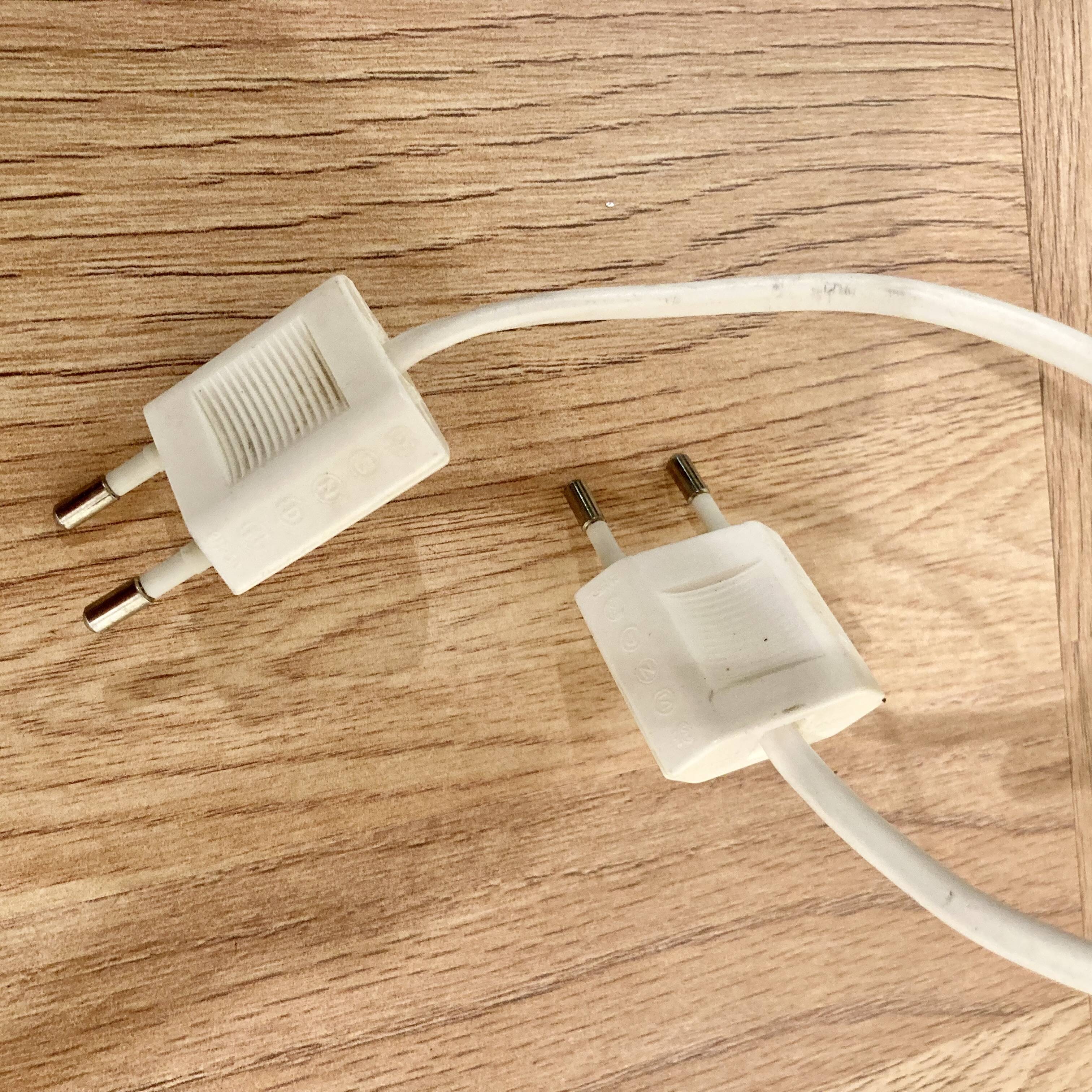 Pair of modular wall lights, Scandinavian design, 1950s.