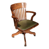 Antique oak office chair