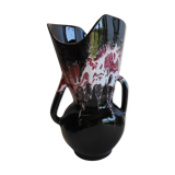 Vase Vallauris design vintage polychrome