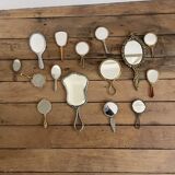 Set of 15 hand mirrors