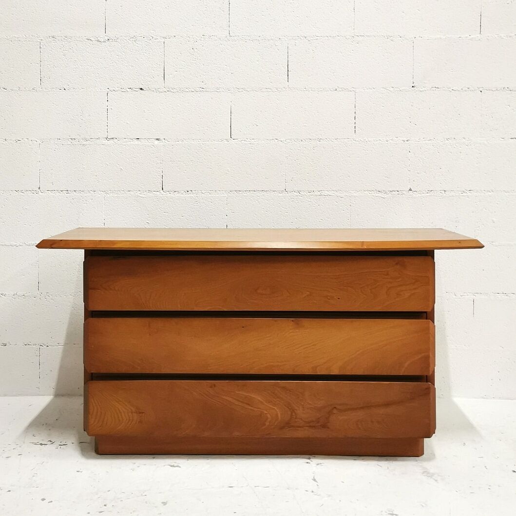 Elm chest of drawers, Roche bobois