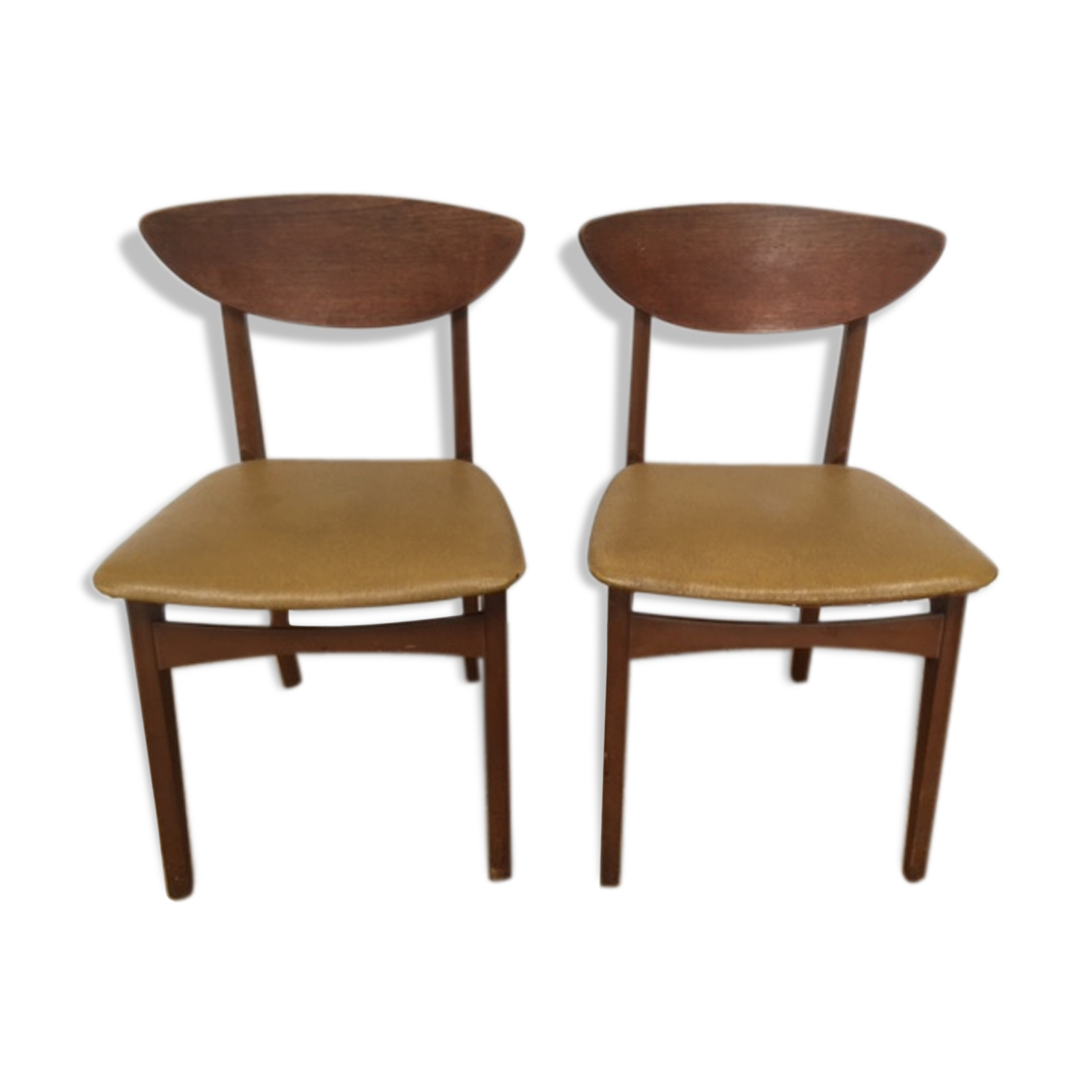 Pair of Scandinavian chairs wood