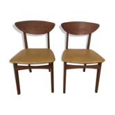 Pair of Scandinavian chairs wood