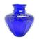 Art déco vase, cobalt crystal, Józefina Glassworks, Poland, 1930s