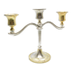 Three-branched plated candlestick, France of the south of the 20th century