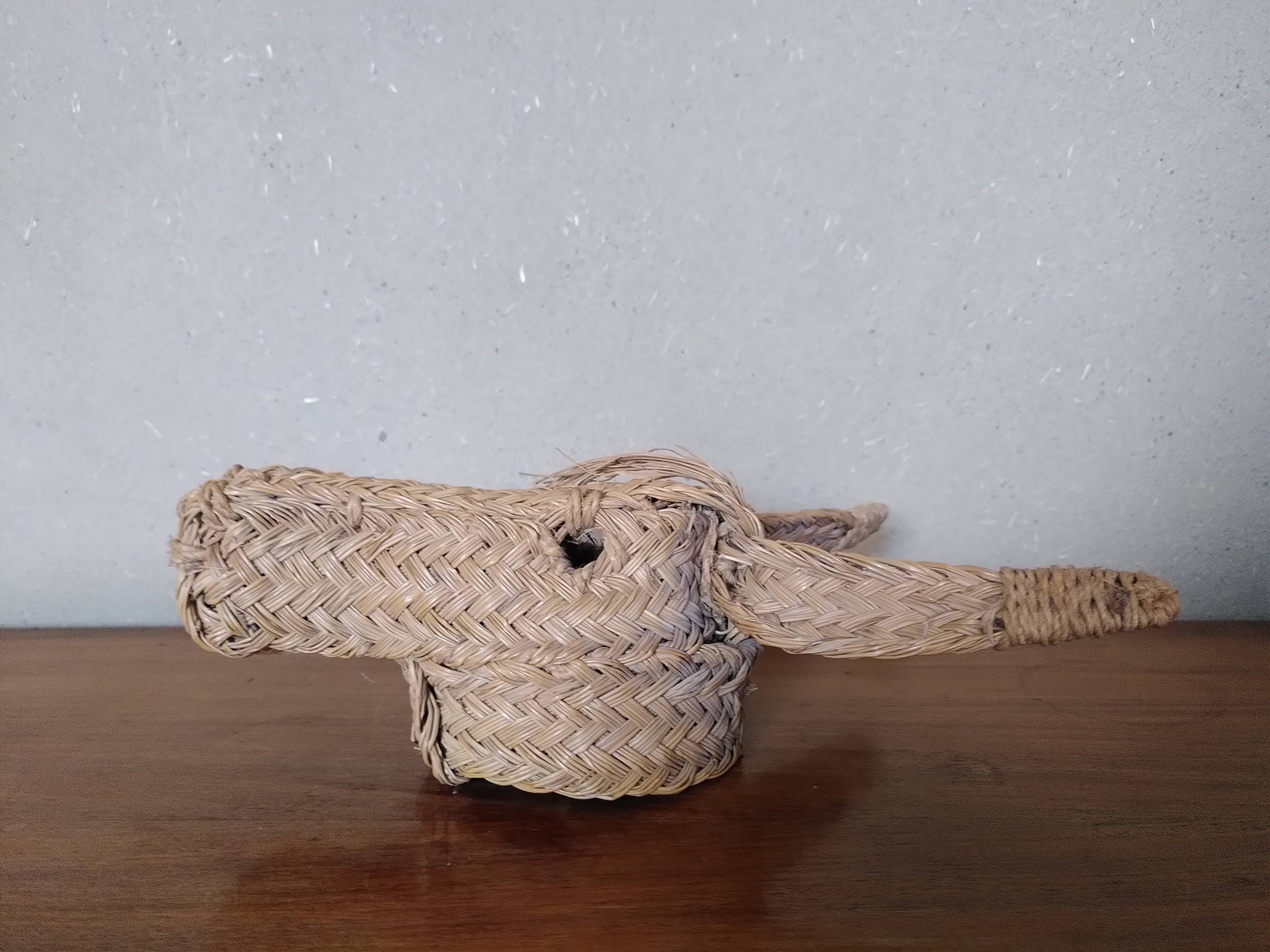 Horse woven straw mask