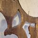 Antique Italian Polychrome Carved Wooden Mirror